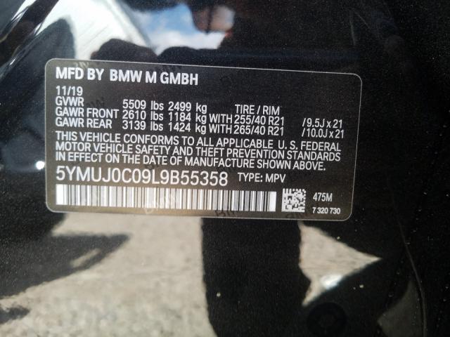 Photo 9 VIN: 5YMUJ0C09L9B55358 - BMW X4 M COMPE 