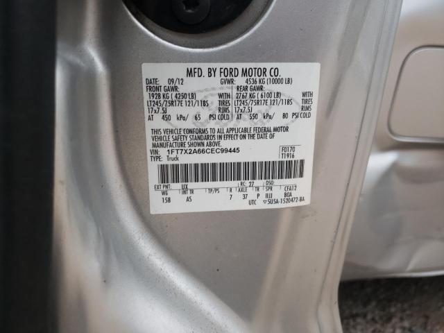 Photo 11 VIN: 1FT7X2A66CEC99445 - FORD F250 