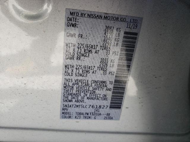 Photo 9 VIN: 5N1AT2MT5LC761827 - NISSAN ROGUE S 