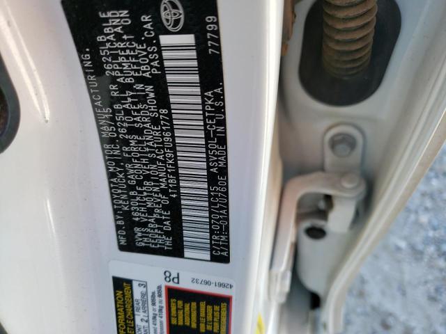 Photo 9 VIN: 4T1BF1FK9FU961778 - TOYOTA CAMRY LE 
