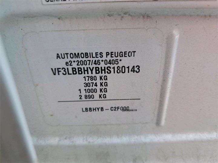 Photo 8 VIN: VF3LBBHYBHS180143 - PEUGEOT 308 AFFAIRE / 2 SEATS / LKW 