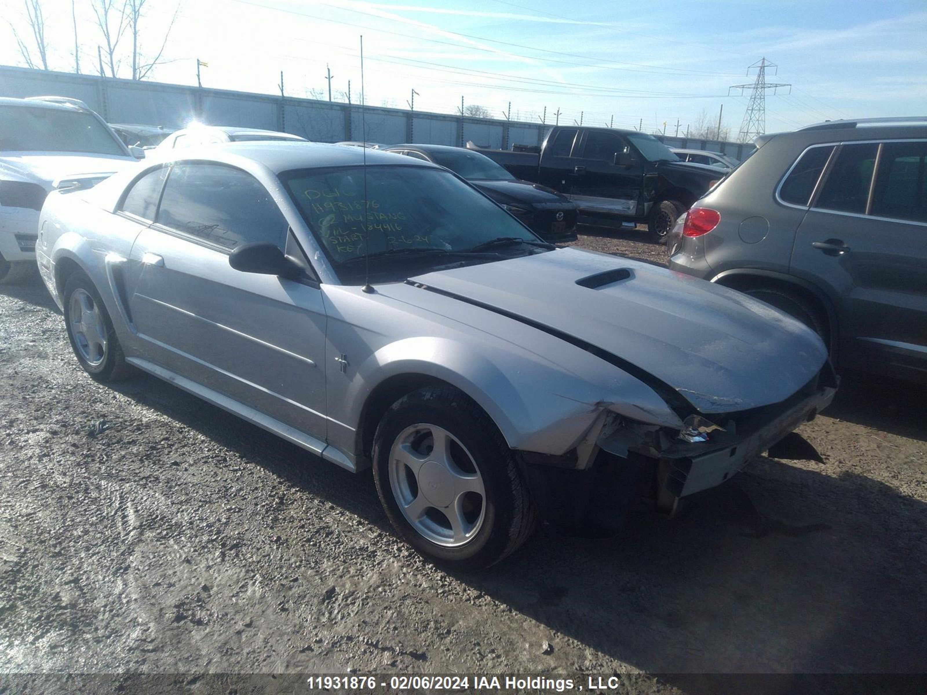 VIN: 1FAFP40482F184416 - ford mustang