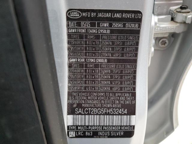 Photo 12 VIN: SALCT2BG5FH532454 - LAND ROVER DISCOVERY 